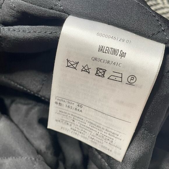 RED Valentino Chevron Wool Forget Me Not Jacket - Picture 6 of 8